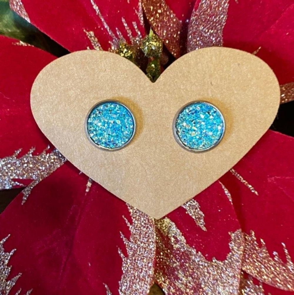 Druzy Stud Earrings
